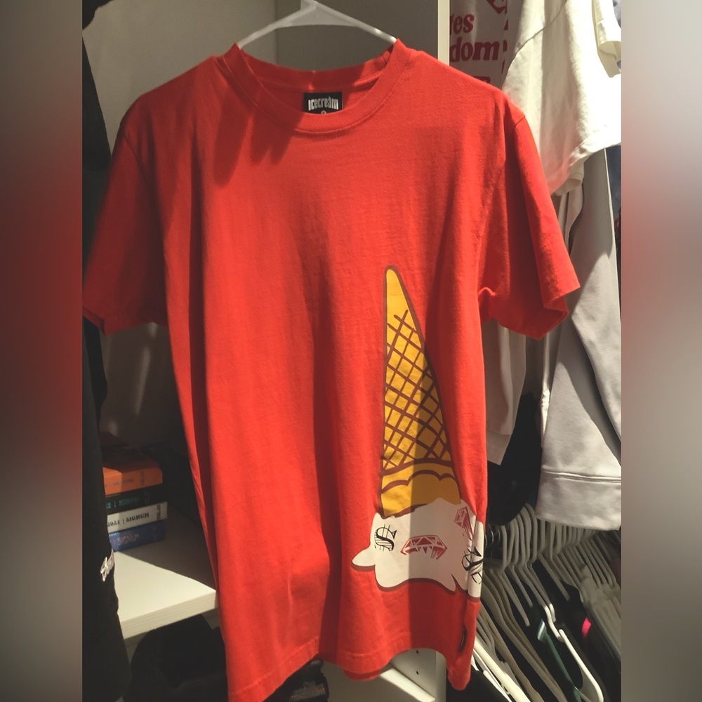 ICECREAM red shirt Adult Small